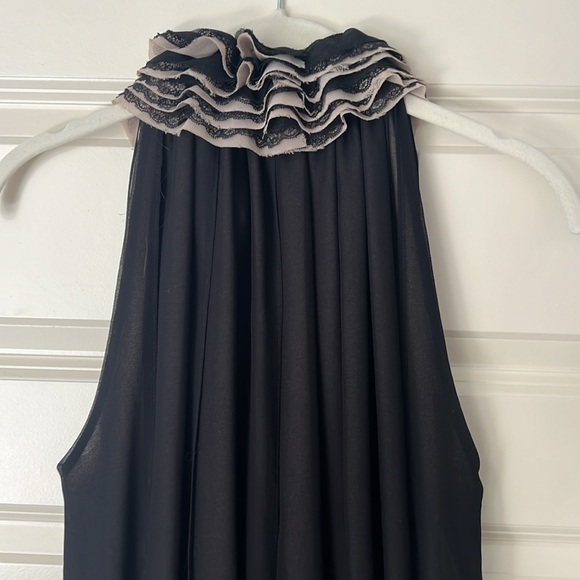 Neiman Marcus Robert Rodriguez For Target Black Ruffle Neckline Tank - Picture 8 of 10